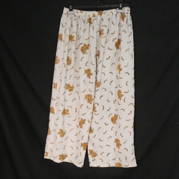 Handmade Floral Print Lounge / Pajama Pants | 13 inch waist, measured - Picture 1 of 16